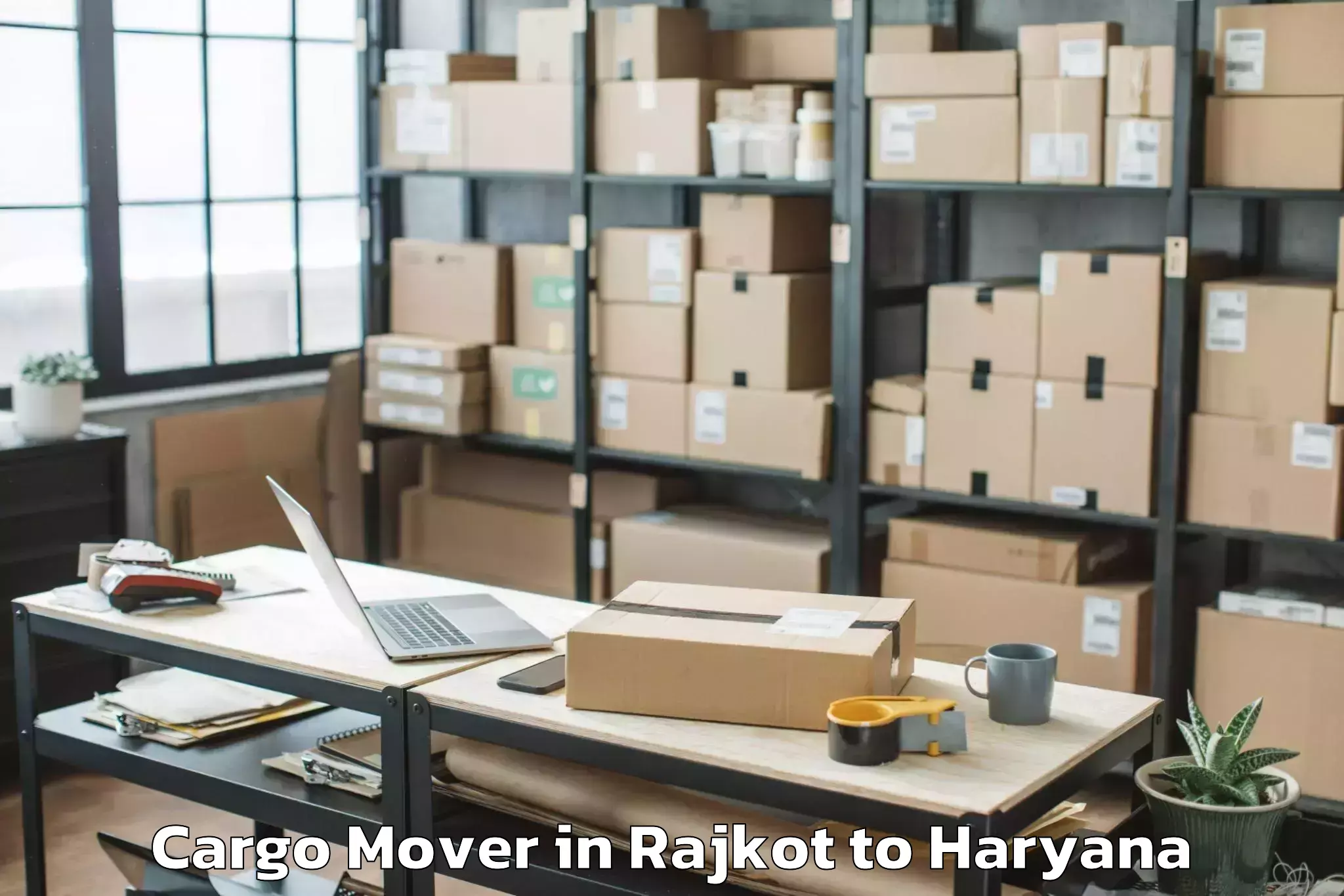 Easy Rajkot to Gold Souk Mall Gurgaon Cargo Mover Booking